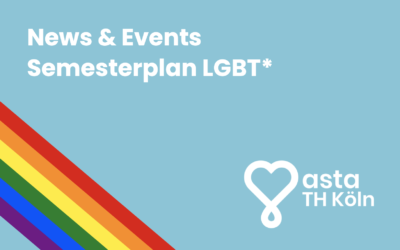 Semesterprogramm: Alle queeren Veranstaltungen des LGBT*-Referats auf einen Blick