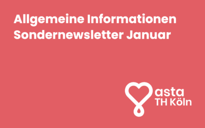 Sondernewsletter: Allgemeine Informationen